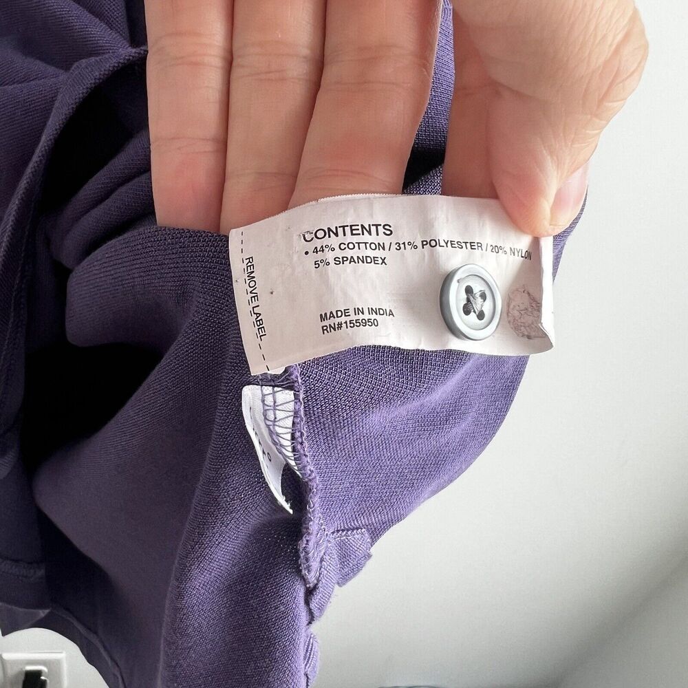 Greyson Golf Polo Shirt Mens XL Purple Short Sleeve Collared Shirt Logo Stretch - Picture 5 of 7